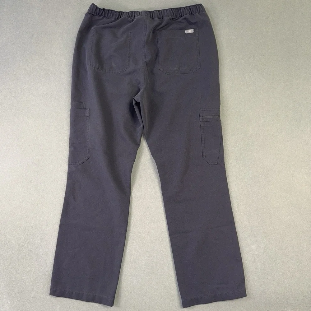 Men's FIGS Cairo Cargo Healthcare Nurse Scrub Pants Gray Size L